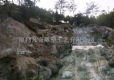 福建厦门 景观公园假山 水泥园林假山 大型流水假山 绿化假山,水泥假山,景观公园假山,大型假山流水,山体绿化工程,山体改造工程生产供应商-